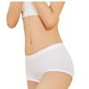 Yier Shuang Women's Plus Size Cotton Ribbed High-Waist Elastic Breathable Triangle Panties