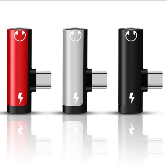 2 In1 Fast Charging High Fidelity Sound Stable Signal Plug Play Audio Adapter Type-C To 3.5mm Headphone Jack Converter Audio Accessories