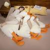 60100130Cm Kawaii Gigante Oca Bianca Peluche Giocattoli Ripieni Morbido Animale Anatra Cuscino Dormire Lettura Accompagnamento Bambole Regalo Giocattolo