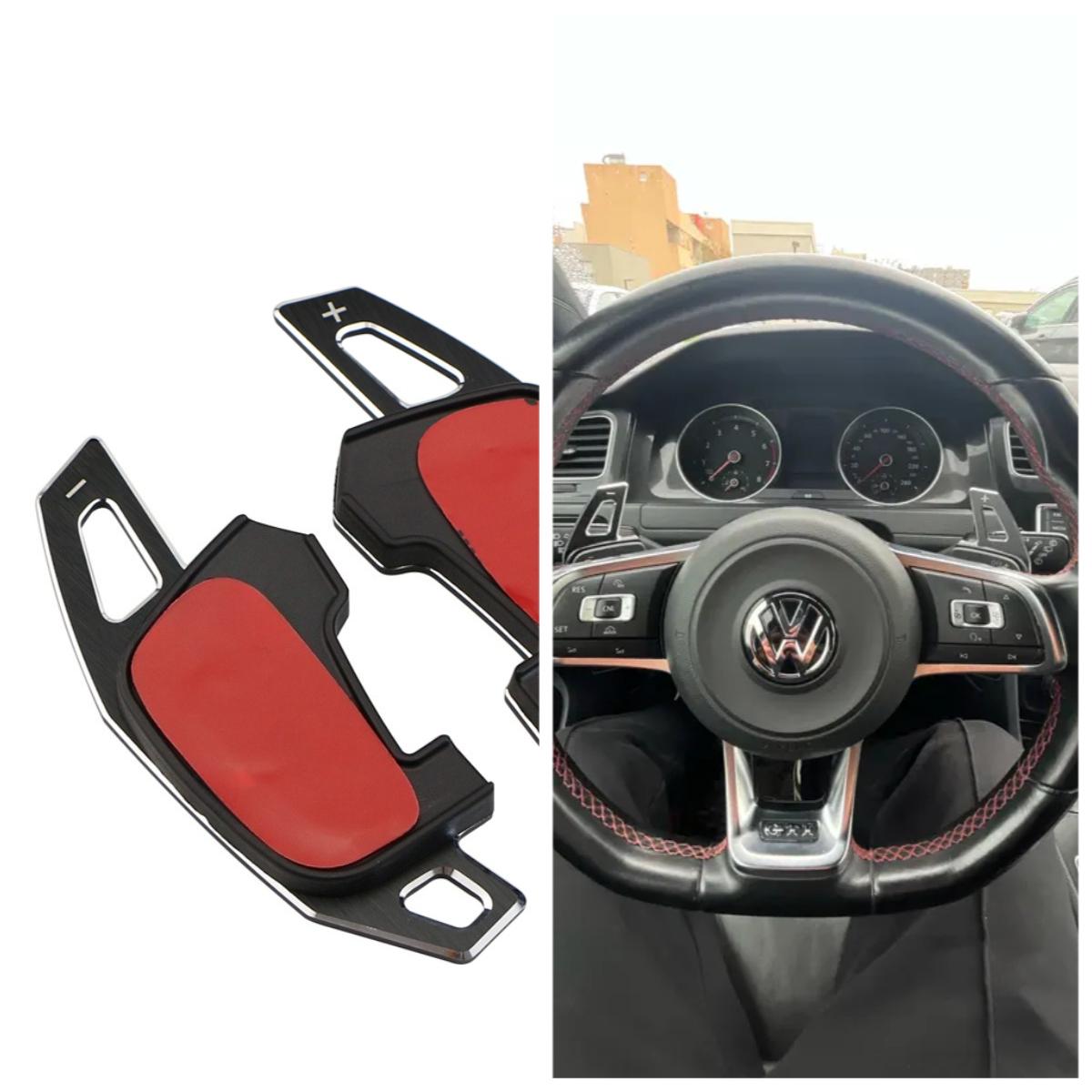 

Подрулевые лепестки переключения передач для Volkswagen VW GOLF GTI R GTD GTE MK7 7 POLO GTI Scirocco Tiguan Rline PASSAT T-ROC чёрный