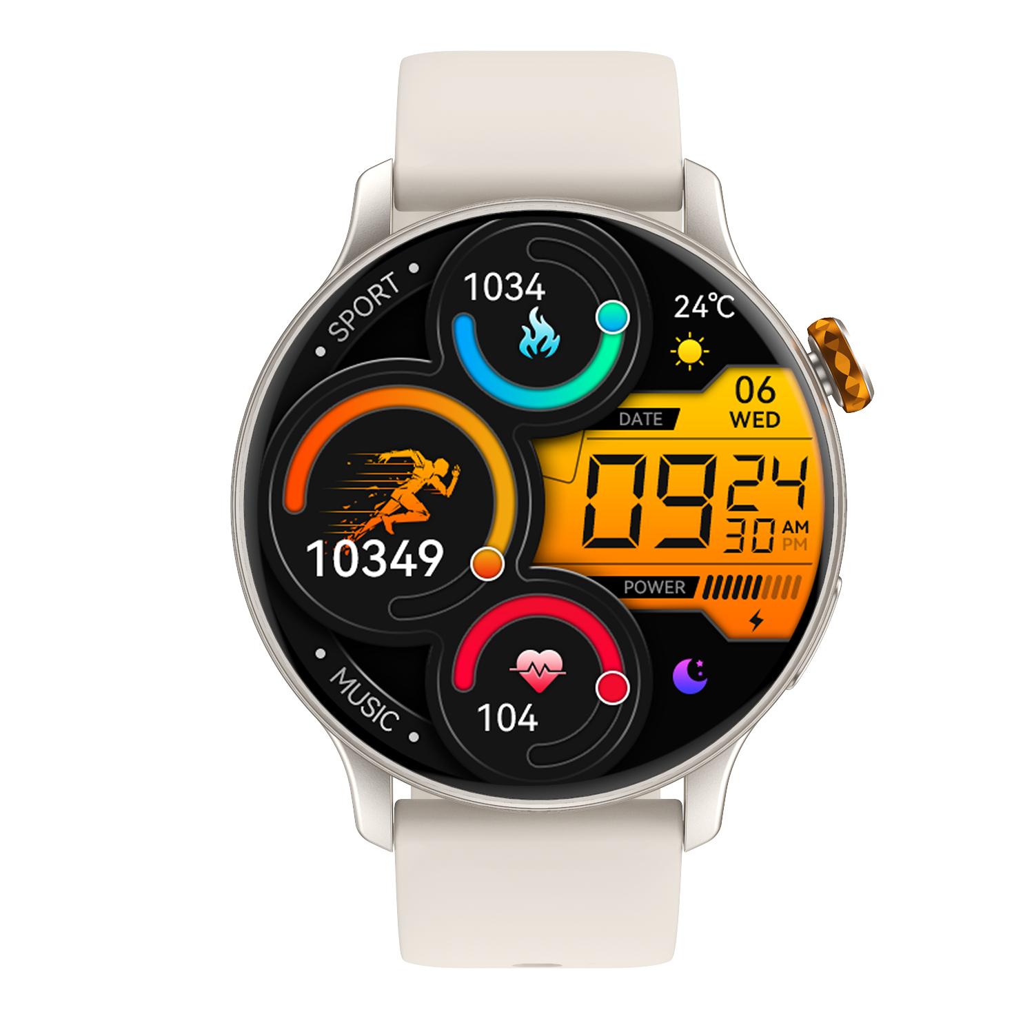 

CY26 Waterproof Smart Watch 1.43 Inch AMOLED Screen Bluetooth-Compatible Call NFC Sports Tracker for Android iOS Black