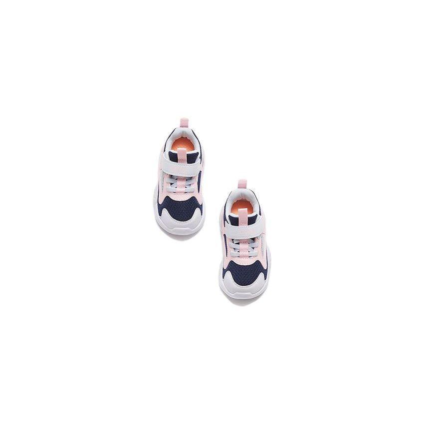 Anta Comfortable Versatile Non-Slip Durable Low-Top Walking Shoes Baby Shoes Black White Pink 322310014-3