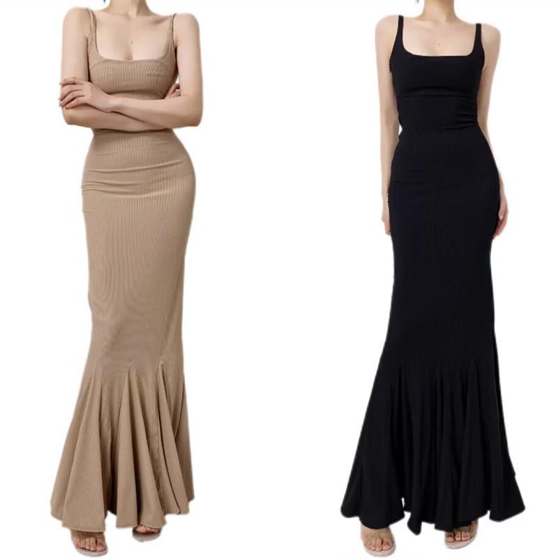 Women's Tall Fishtail Dress - Autumn/Winter Hepburn Style, Floor-Length Skirt