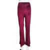 Pantaloni Casual da Donna a Vita Alta Micro-corti con Collage di Canarino