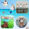 WATASHINO Cat Fishing Cat Aquarium Miniature Mini Fishing of Figurine, Ornament, Object, Toy, Toy, (Set 10)