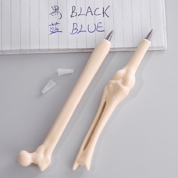 Novelty Bone Shape Ballpoint Pen Refill Writing Ball Pens School Office Pen