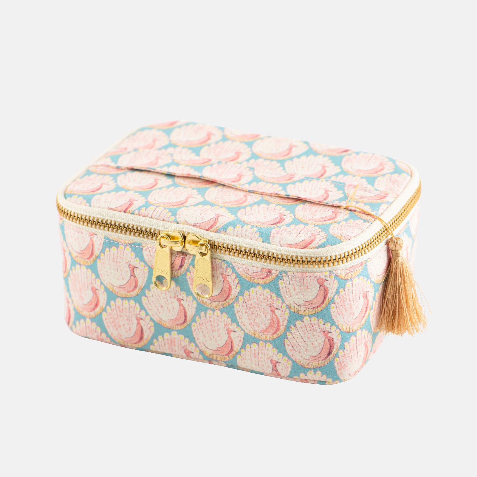 

Hobonichi Сумка-контейнер с ящиком Ткани LIBERTY of Grantham Hall/Павлины