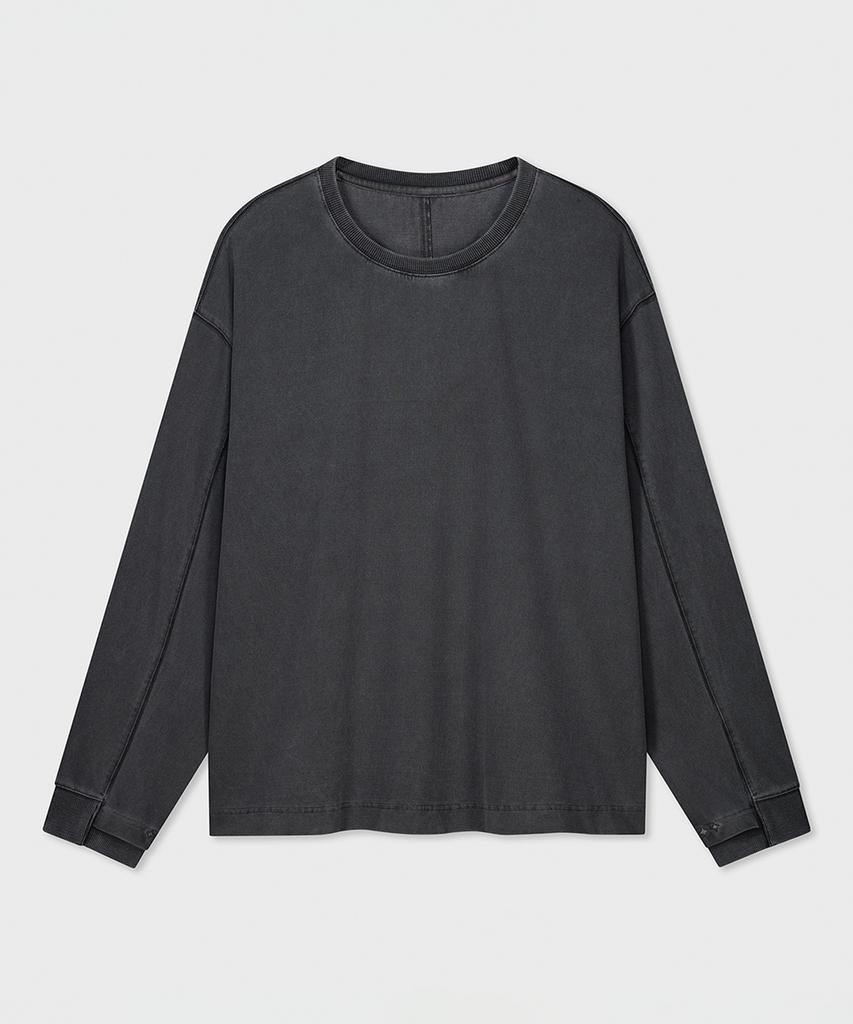 Bellie Garçon Long Sleeve T-Shirt - Dyed Charcoal
