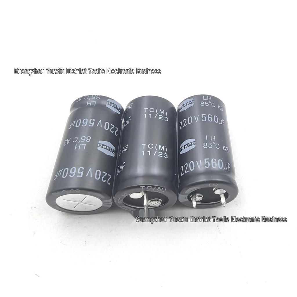 TEAPO Durable 220V 560uF 22×40mm Aluminum Electrolytic Capacitor for Filtering