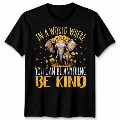 Be Kind Elephant Autistic Autism Awareness Day Unisex TShirt