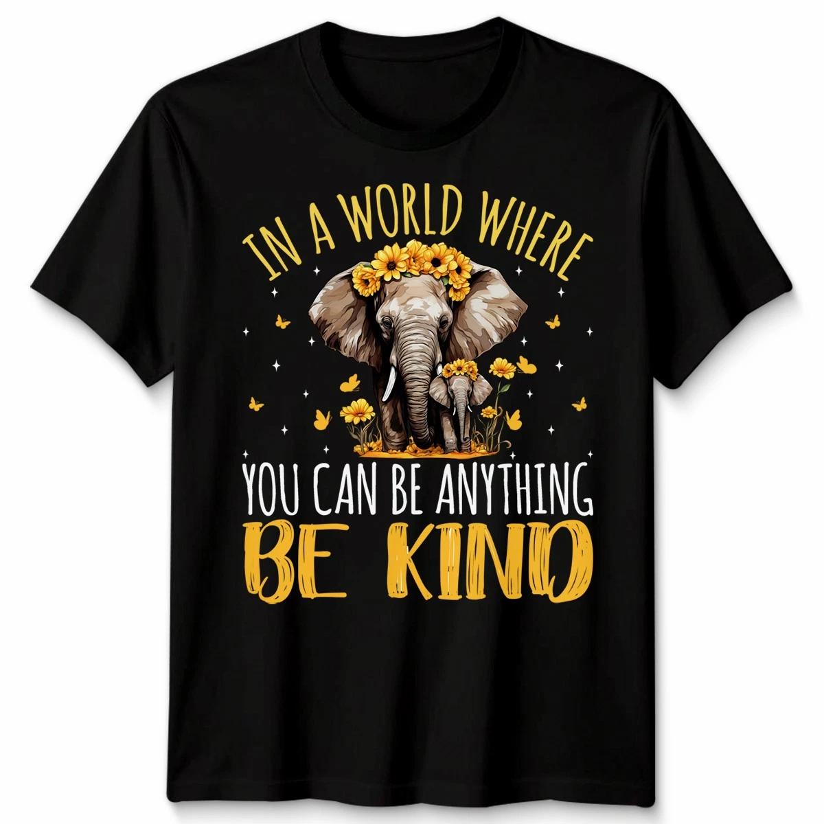 Be Kind Elephant Autistic Autism Awareness Day Unisex TShirt S