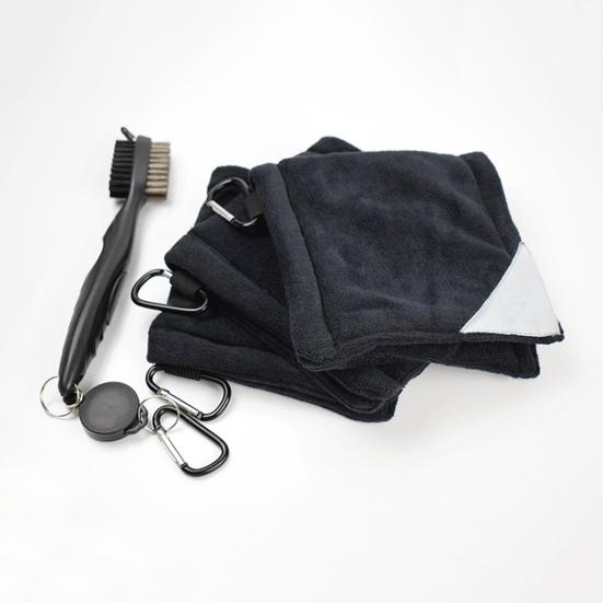Anti-pilling Golf Club Towel Fadeless Microfiber Cleaning Kit Unique Golf Towel for Hotels