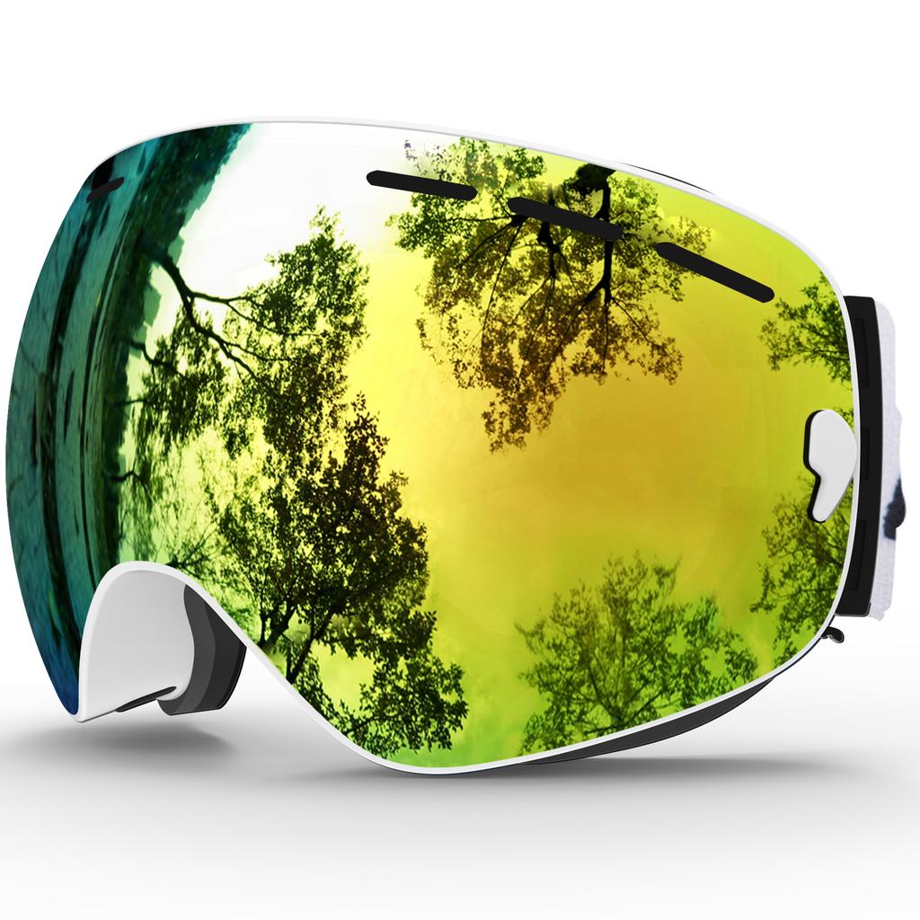 Ski Goggles Winter Snow Sports Anti-fog UV Protection for Men Women Youth Interchangeable Lens Premium Goggles