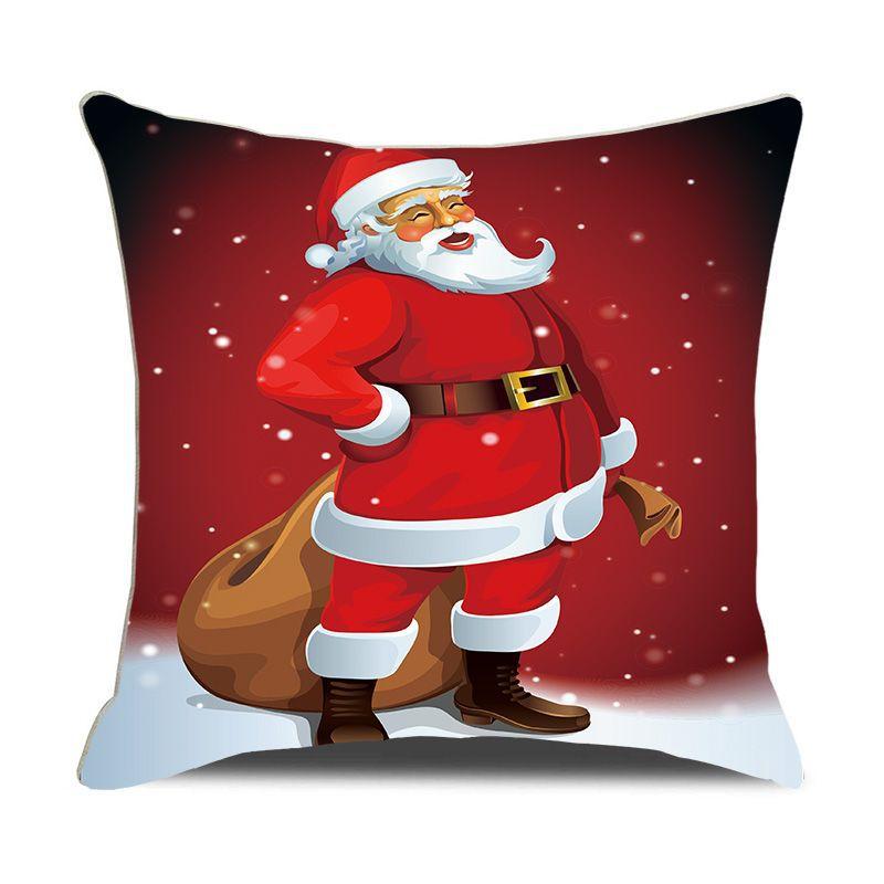 European Christmas Pillow Cushion Creative Home Linen Short Plush Bedside Sofa Pillow Case