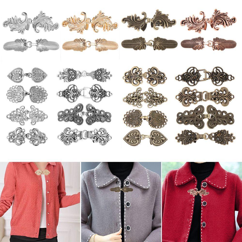 Trendy New Retro DIY Clip Clasps Cardigan Clip Shawl Brooch Sweater Blouse Pin
