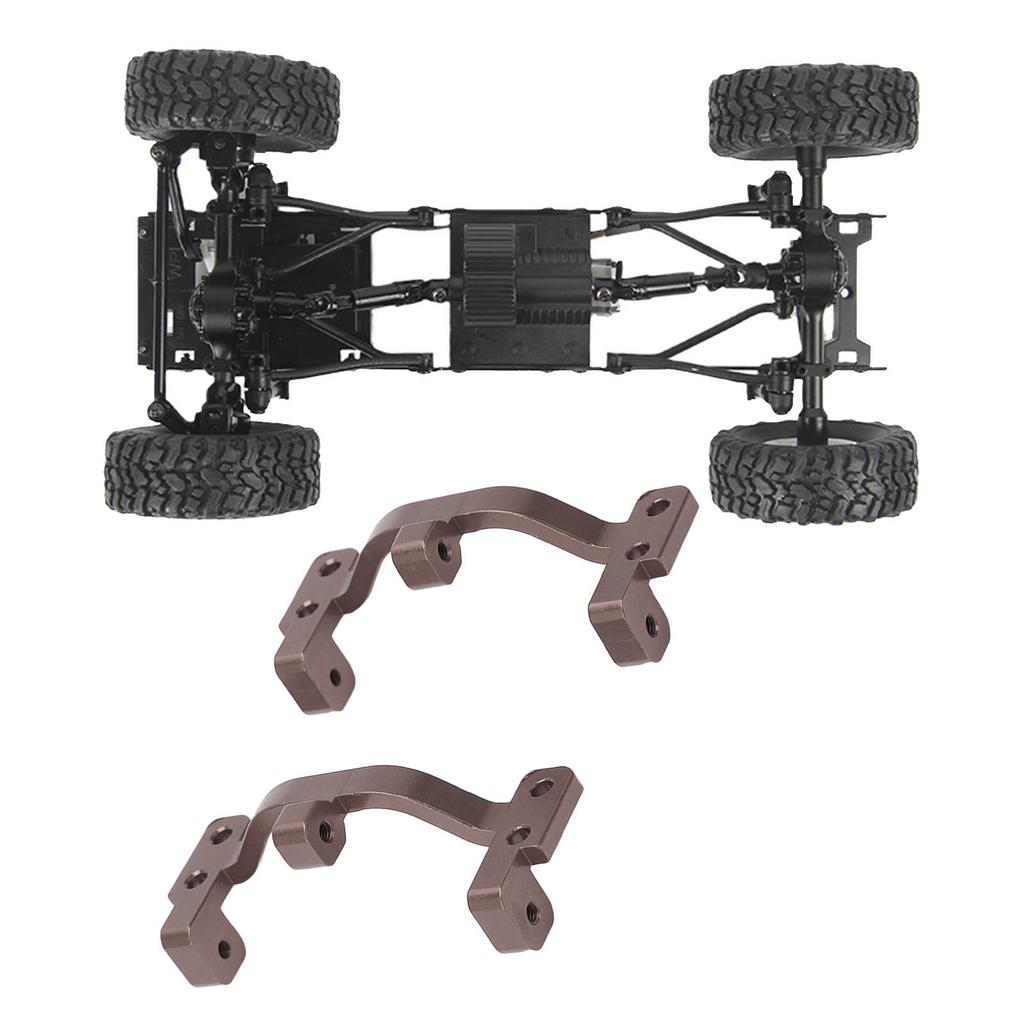 2Pcs Aluminum Alloy Pull Rod Base Metal Pull Rod Base Seat for WPL C24 C14 C14K C24K 1Celsius16 RC Car