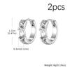 Stylish Green Zircon Minimal Hoop Earrings for Men, Vintage Small Huggie Earrings, Hypoallergenic Piercing Jewelry