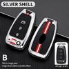 Zinc Alloy+Slicone Car Flip Key Case Cover Shell Fob for Hyundai Elantra Solaris Tucson I30 I35 I40 KONA Genesis Santa Fe Azera
