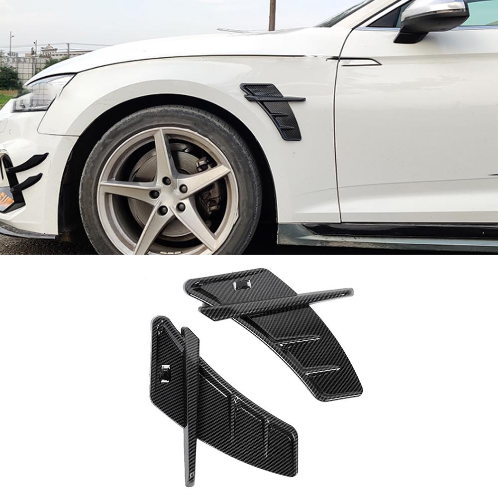 2pcs Carbon Fiber Style Fenders Cover Trim Auto Modification Fit for A7 S7 2017 2019