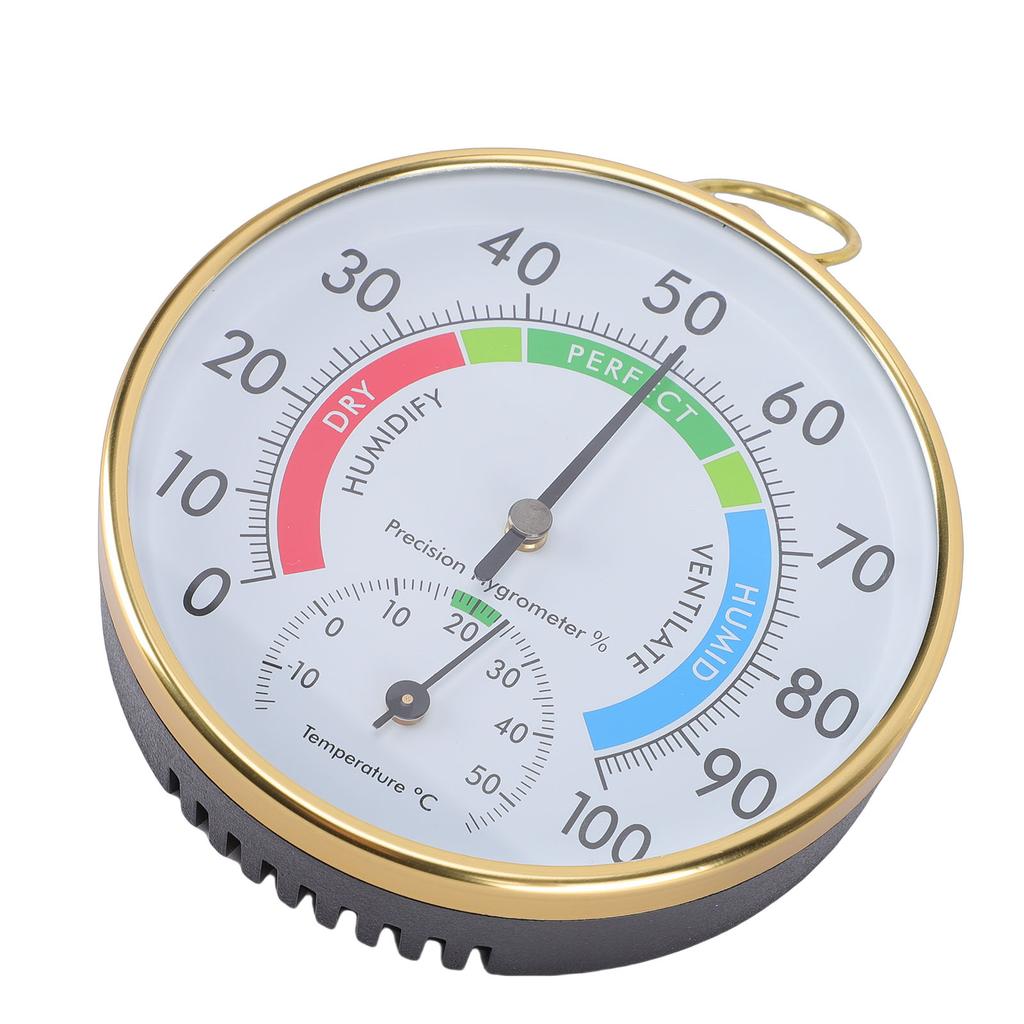 Indoor Thermometer Hygrometer Wall Hanging Temperature Humidity Meter for Greenhouse Home Warehouse Office 3.94in