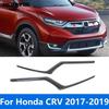 For Honda CR-V CRV 2017 2018  Carbon Fiber Front Upper Grille Racing Grill Molding Trim Exterior Accessories Car Styling