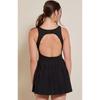 American Brand Back Shaping Backless Tennis Skirt Fashion Tape Sexy Fitness Sports Pleated One-Piece Split Skirt