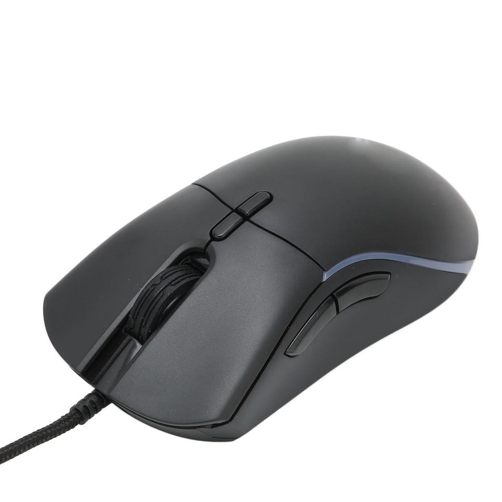 Gaming Mouse Maximum 12800 DPI RGB Backlit Lightweight Ergonomic Stable Accurate Wired Mouse for Desktop Laptop
