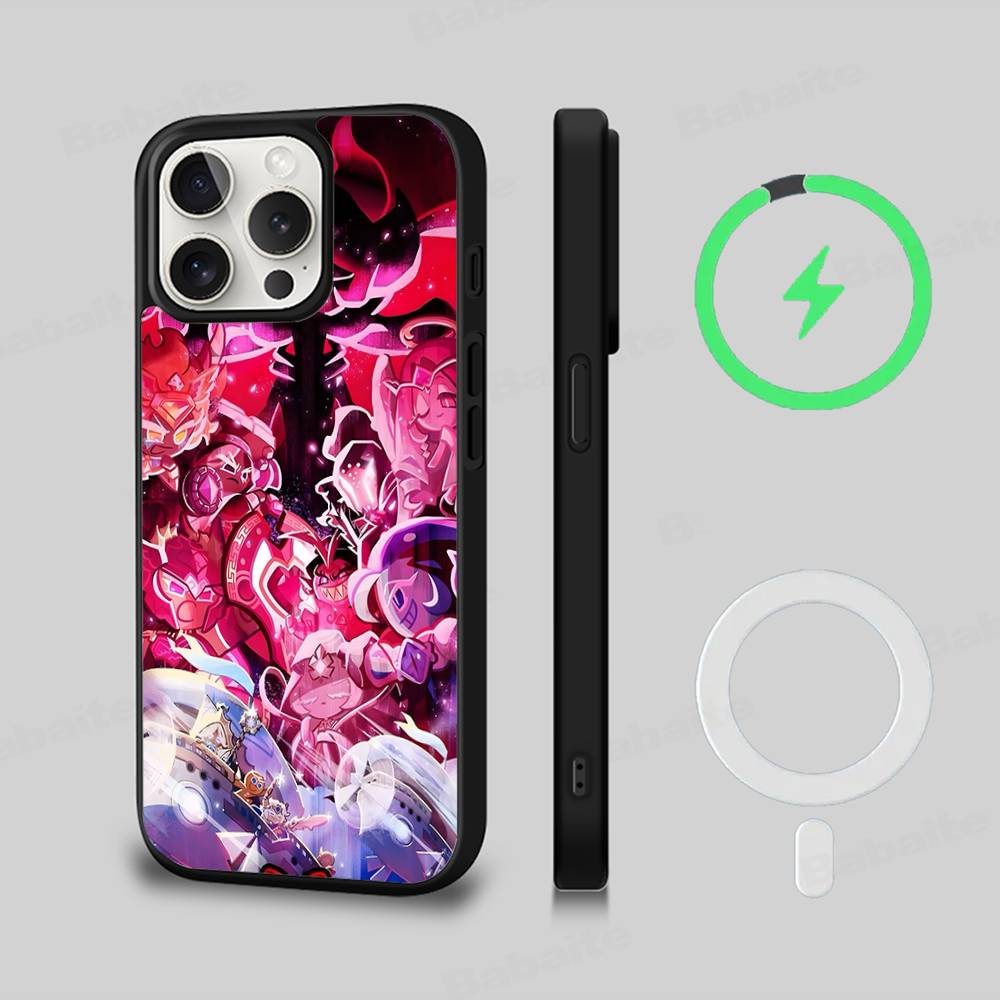 Cookie Run Kingdom Magnetic Wireless Phone Case For IPhone 17 16 15 14 13 12 11 Pro Max Plus Mag Phone Cover