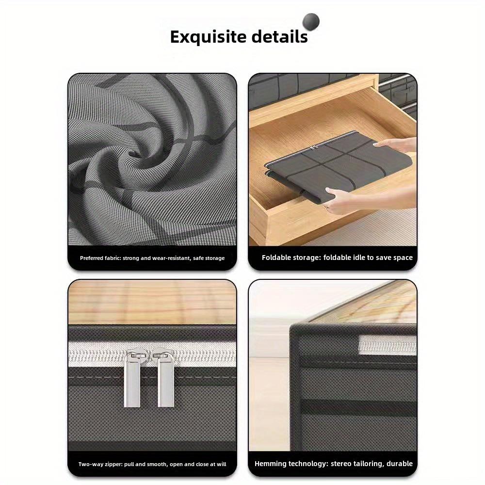 2pcs Extra Large Under-Bed Storage Boxes, Thick Dustproof Moisture-Resistant Organizer with Clear Lid, Space-Saving for Storage