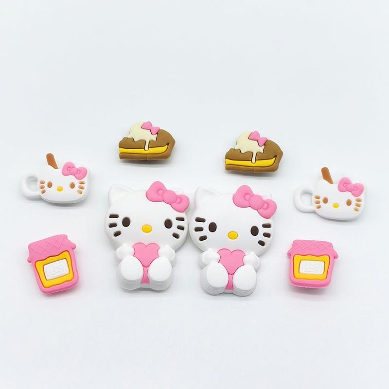 Hello Kitty Schuhanhänger-Set für ABS Wasserdichte Sandalen Dekorieren Schnallendekorationen Accessoires Spielzeug Geschenk