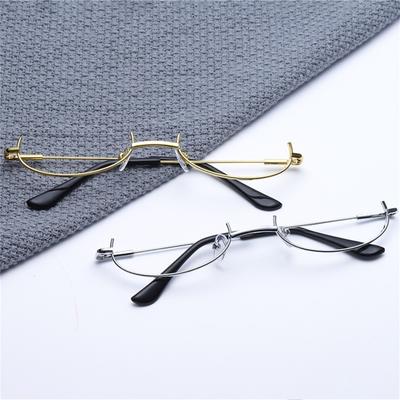 Cosplay Glasses Lens Free Rust-proof Alloy Fashionable Half Frame Cosplay Glasses Decoration Bar Accessories