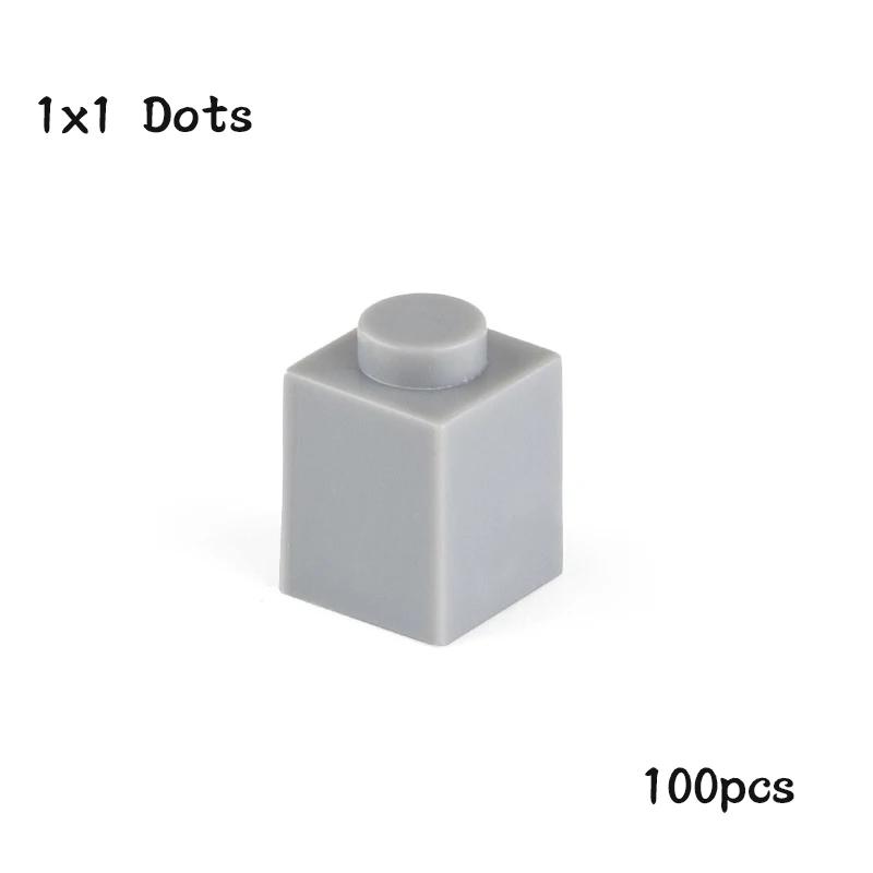 Non-Toxic Diy 1X1 Dots Building Blocks 100Pcs Thick Figures Bricks Size 1*1 Dot Compatible With 3005 Educational Creative Toy For Children
