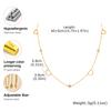 316L Stainless Steel Heart Flower Pendant Necklace for Women, Fashion Gold Plated Zircon Butterfly Charm Necklace,Luxury Jewelry