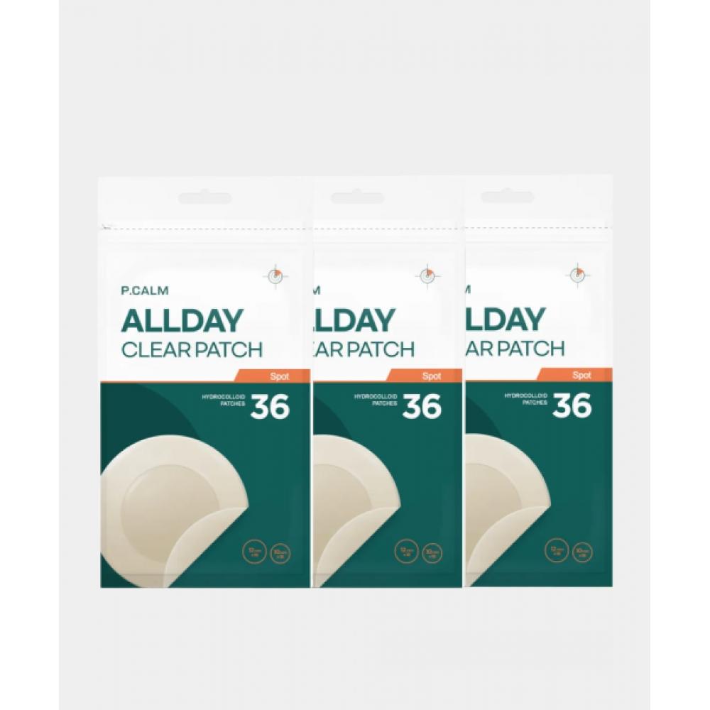 Pcalm All Day Clear Spot Patch 36 Sheets X 3 Sheets Total 108 Sheets NONE
