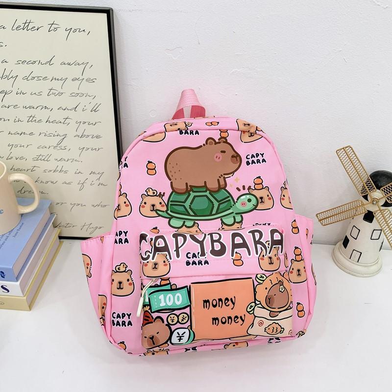 School Bag New Cute Kapibara Backpack Lightweight Versatile Large-capacity Children's Bag