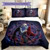3pcs Halloween Jack Sally Skull Bedding Set for All Season Use, Cozy Printed Bedclothes Suitable For Bedroom Ideal Birthday Gift for Family