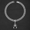 European and American Punk Trend Three-dimensional Scorpion Pendant Necklace, Hip-hop Street Dance Diamond Inlaid Cuban Chain Men's Accessories