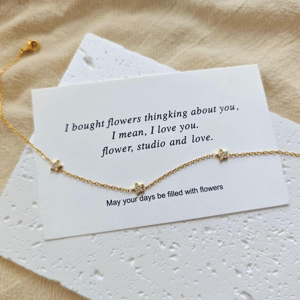 European Gold Star Crystal Zircon Anklet for Women - Light Luxury Fashion Jewelry