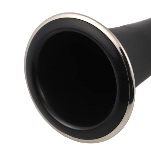Juspins ABS Resin Bb Clarinet, 17 Keys, Beginner's Set, for Brass Band, Practice, and Performances, Cupronickel Plated