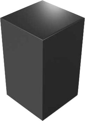 Green Stuff World Display Stand, Square Prism Block, 2.5cm X 2.5cm, Black, Hobby Accessory, GSWD-5809