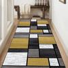 Geometrischer Läufer Teppich Moderner Minimalismus Zuhause Geometrisches Puzzle Design Rutschfester Teppich Eingangsbereich Innen Wasserabsorbierend Ma