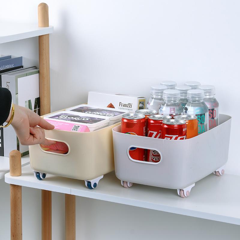 Sticky Pulley Storage Box with Wheels