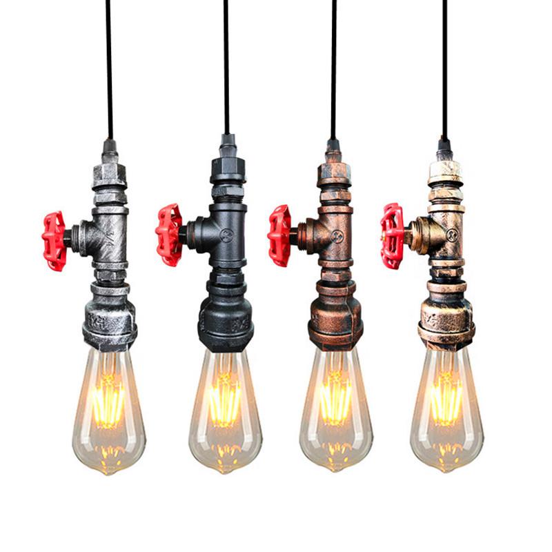American Industrial Retro Pendant Light - Creative Water Pipe Design for Restaurants and Bars