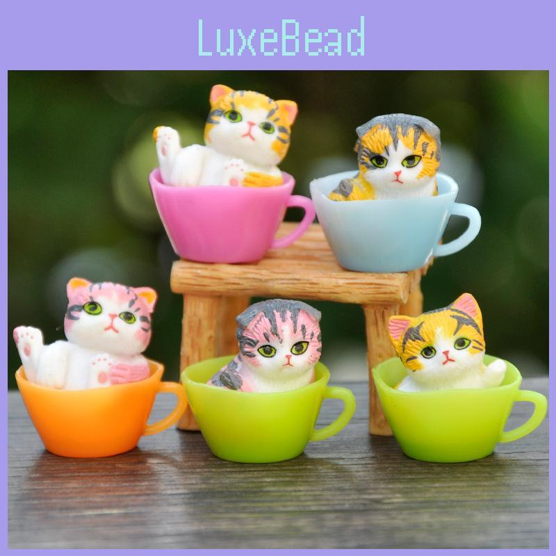Katze Tasse Sammlerstück PVC Blind Box Spielzeug Kreative Deko für Kinder- und Erwachsenenbereiche