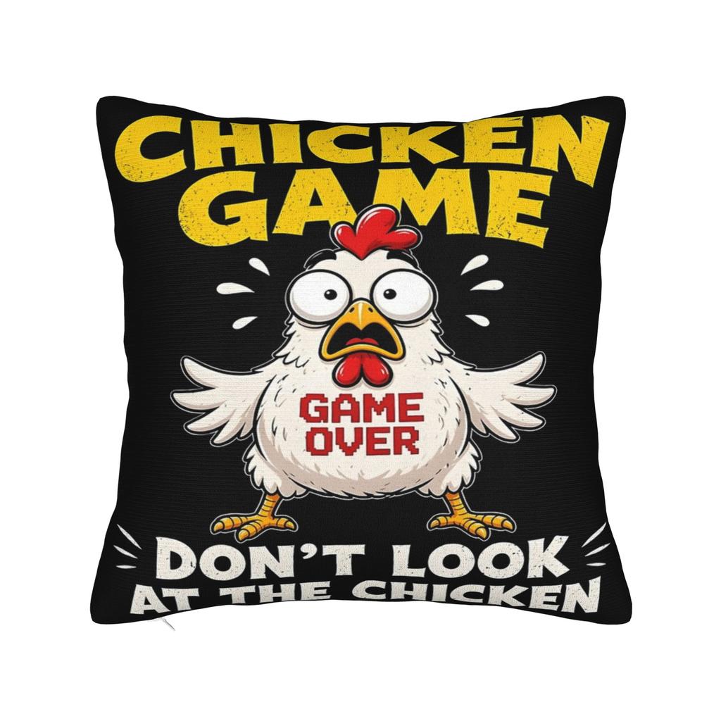 Chicken Game Dont Look At The Chicken Pillowcases Merch Printing Cushion Cover Gift  Throw Pillow Case Cover Sofa Multi Size
