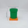 1 Brick- and Pipe-Shaped Pen Holder with a Drawer | Made of plastic, suitable for desks, offices, and dorm rooms