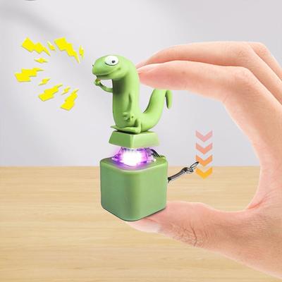 Lizards Fidget Toy Cute Lizards Keychain with LED Lights Stress Relief Toy Adults Keyboard Clicker for ADHD and Autism