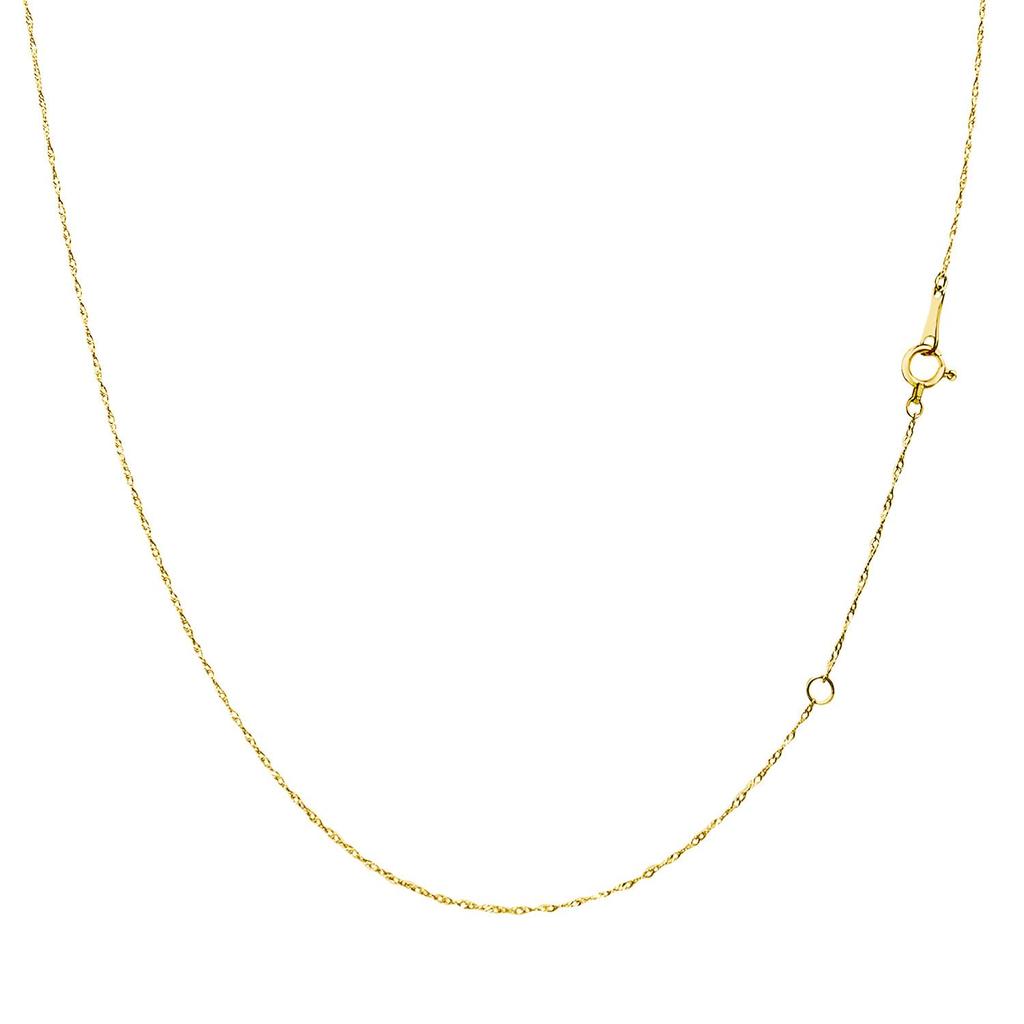 Lala Christie Necklace Chain, Screw, 18K Gold, Wire Diameter 0.12mm, Width Approximately 0.8mm, Length 45cm, Lc97-0043-yg-012-45