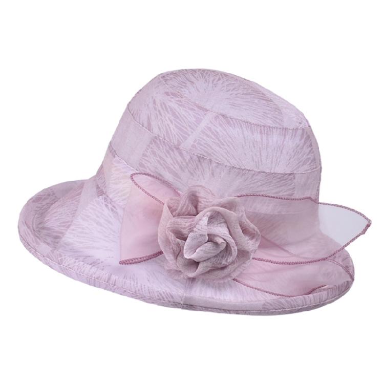 Women's Breathable Sun Hat with Delicate Flower Decoration Foldable and Convenient for Everyday Wear and Travel