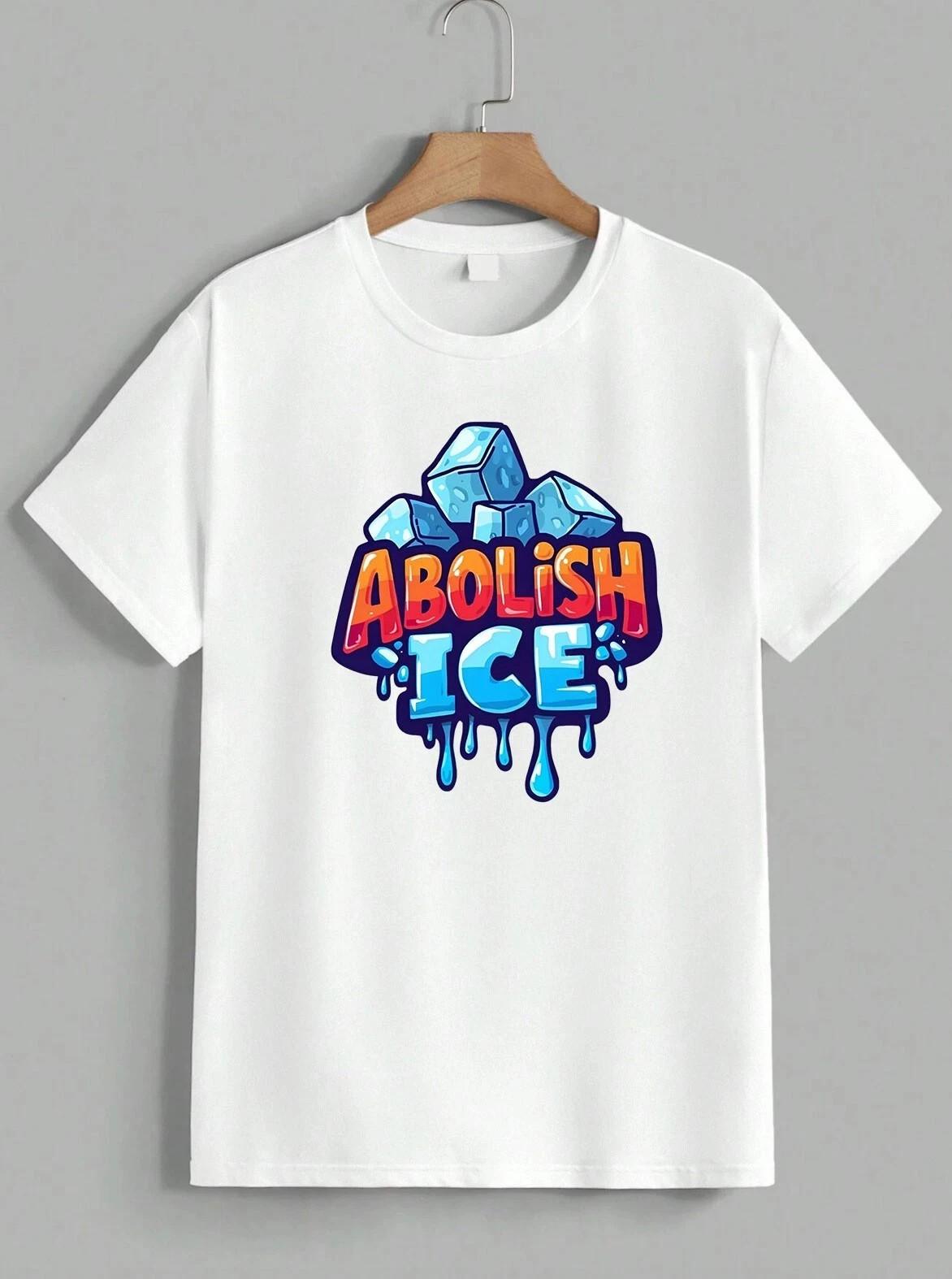 Abolish ICE T-shirt Anti Ice Political Protest Immigration Human Rights Unisex L